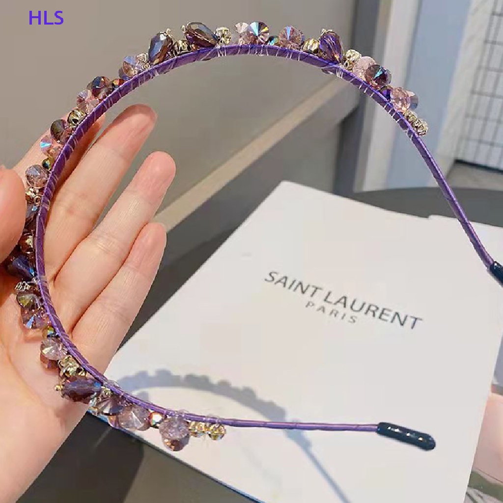 Băng Đô Hoa Đính Đá Thủy Tinh Thủ Công Phong Cách Bohemian Dành Cho Nữ