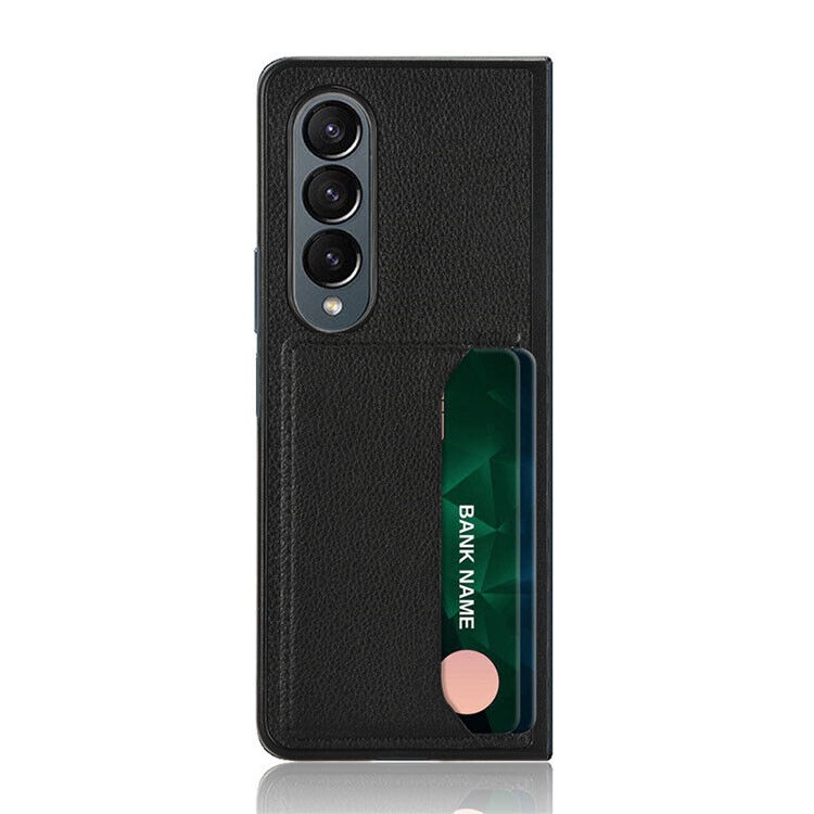 Bao Da Điện Thoại Nắp Gập Có Ngăn Đựng Thẻ Cho Samsung Galaxy Z Fold 4 Fold 3 Fold 2 Lyche