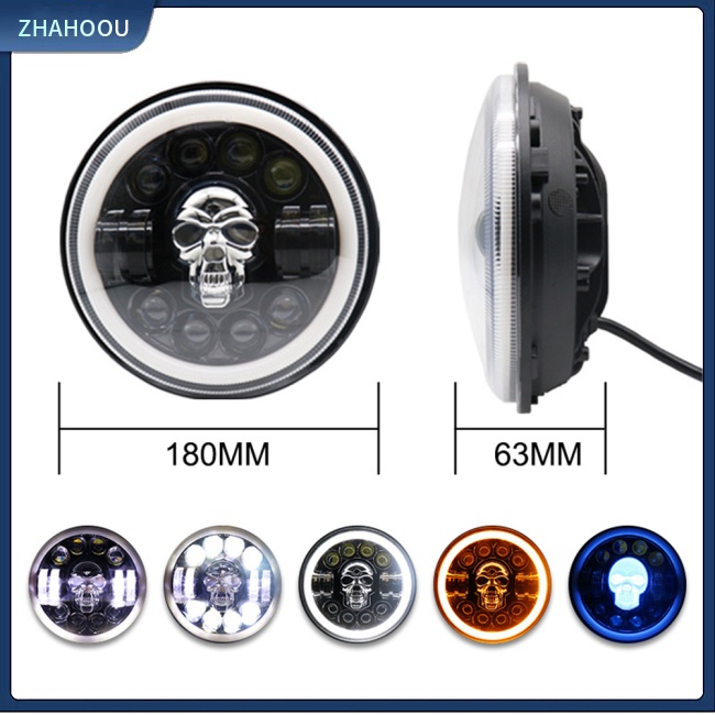 ☃Nhà Cửa☃ Đèn Pha Led H4 72w 7-inch Cho Wrangler