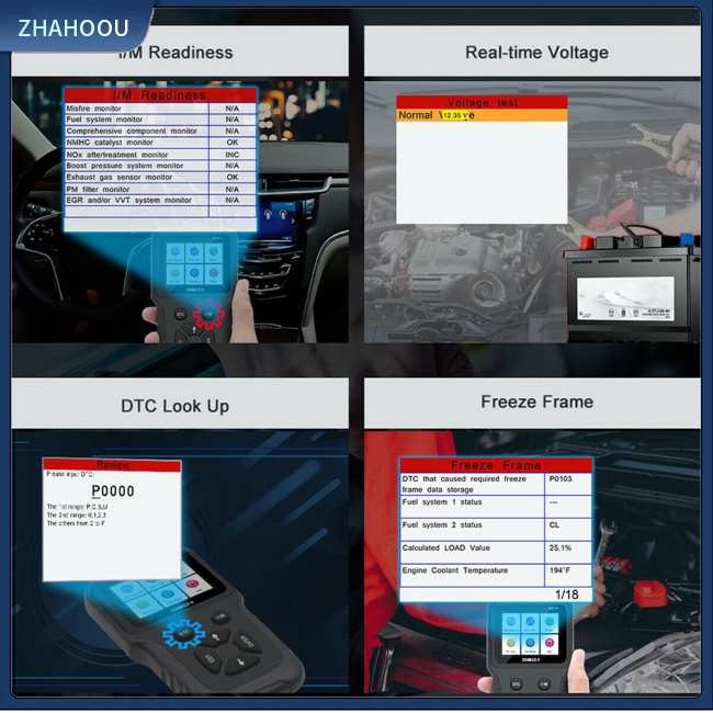 ☃Phụ Kiện Trang Trí Nhà Cửa Kiểu Dáng Dễ Thương Xinh Xắn☃ Máy Quét Mã Vạch OBD2 Cho Xe Hơi