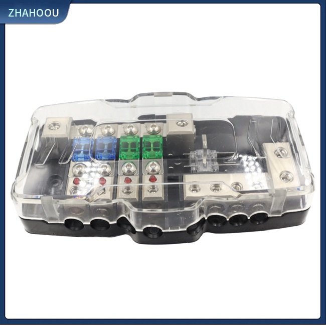 ☃Phụ Kiện Trang Trí Nhà Cửa Kiểu Dáng Dễ Thương Xinh Xắn☃ Hộp Cầu Chì Đa Năng Có Đèn Led Chỉ Báo ANL 0 / 4GA Giá Đỡ