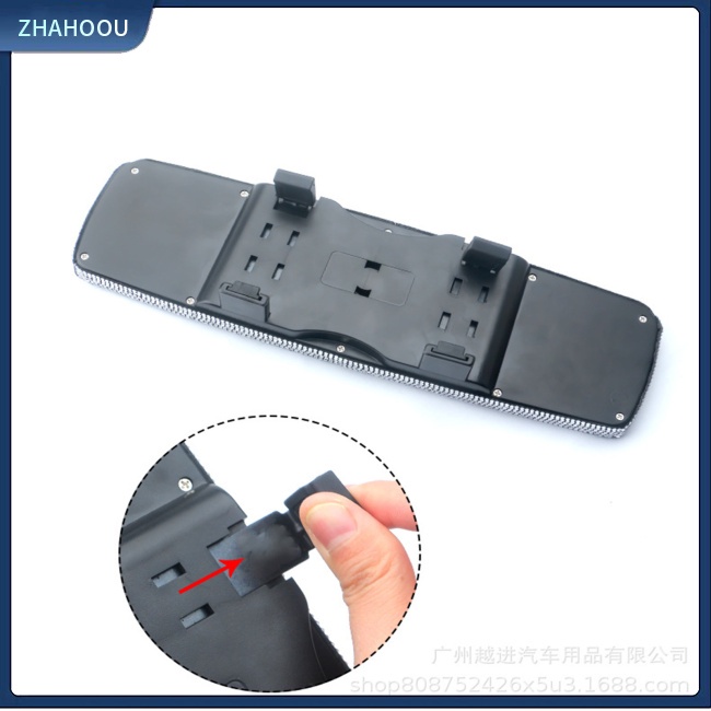 ☃Phụ Kiện Trang Trí Nhà Cửa Kiểu Dáng Dễ Thương Xinh Xắn☃ Gương Chiếu Hậu Xe Hơi Thiết Kế Khóa Cài Đính Đá Pha Lê Lấp Lánh