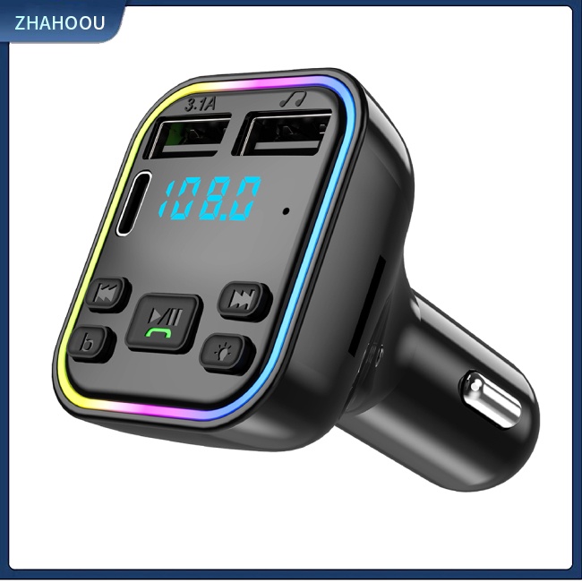 ☃Phụ Kiện Trang Trí Nhà Cửa Kiểu Dáng Dễ Thương Xinh Xắn☃ Thiết Bị Thu Phát Bluetooth 5.0 Fm Mp3 Giảm Tiếng Ồn Rảnh Tay Cho Xe Hơi