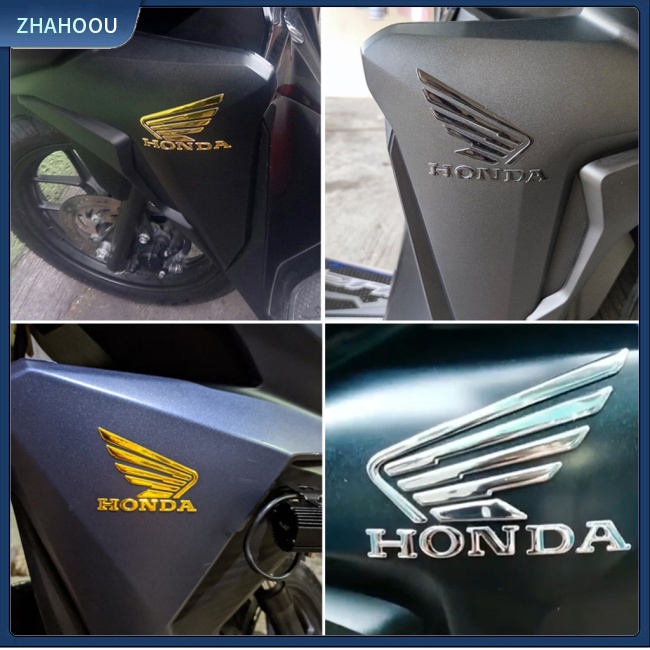 HONDA ☃Phụ Kiện Trang Trí Nhà Cửa Kiểu Dáng Dễ Thương Xinh Xắn☃ 1 Cặp Hình Dán 3D Đôi Cánh Thiên Thần