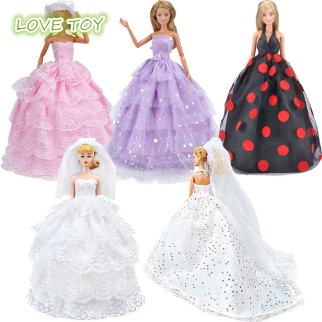 Đầm Công Chúa Xinh Xắn Cho Búp Bê 29Cm
