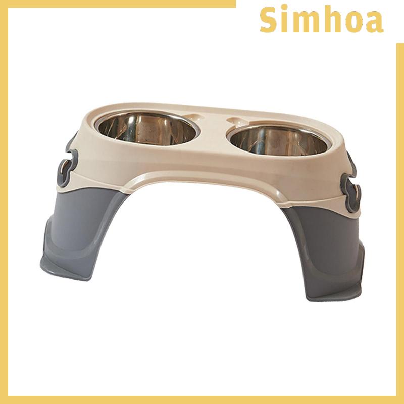 Khay Đựng Thức Ăn Chống Trượt Kèm Giá Đỡ Tiện Dụng Cho Thú Cưng