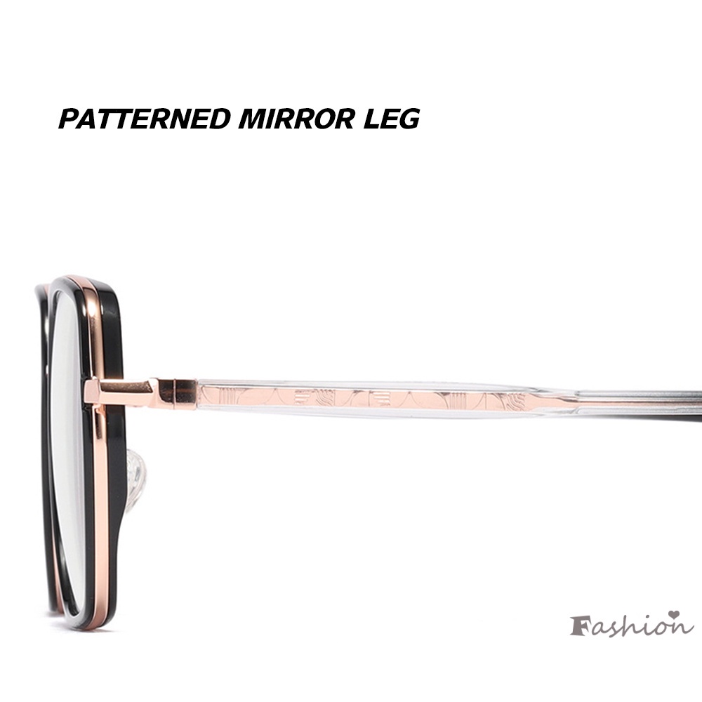 Mắt Kính Chống Ánh Sáng Xanh Hai Lớp Khung Kim Loại Polygonal Có Thể Điều Chỉnh Dành Cho Thợ Làm Máy Tính