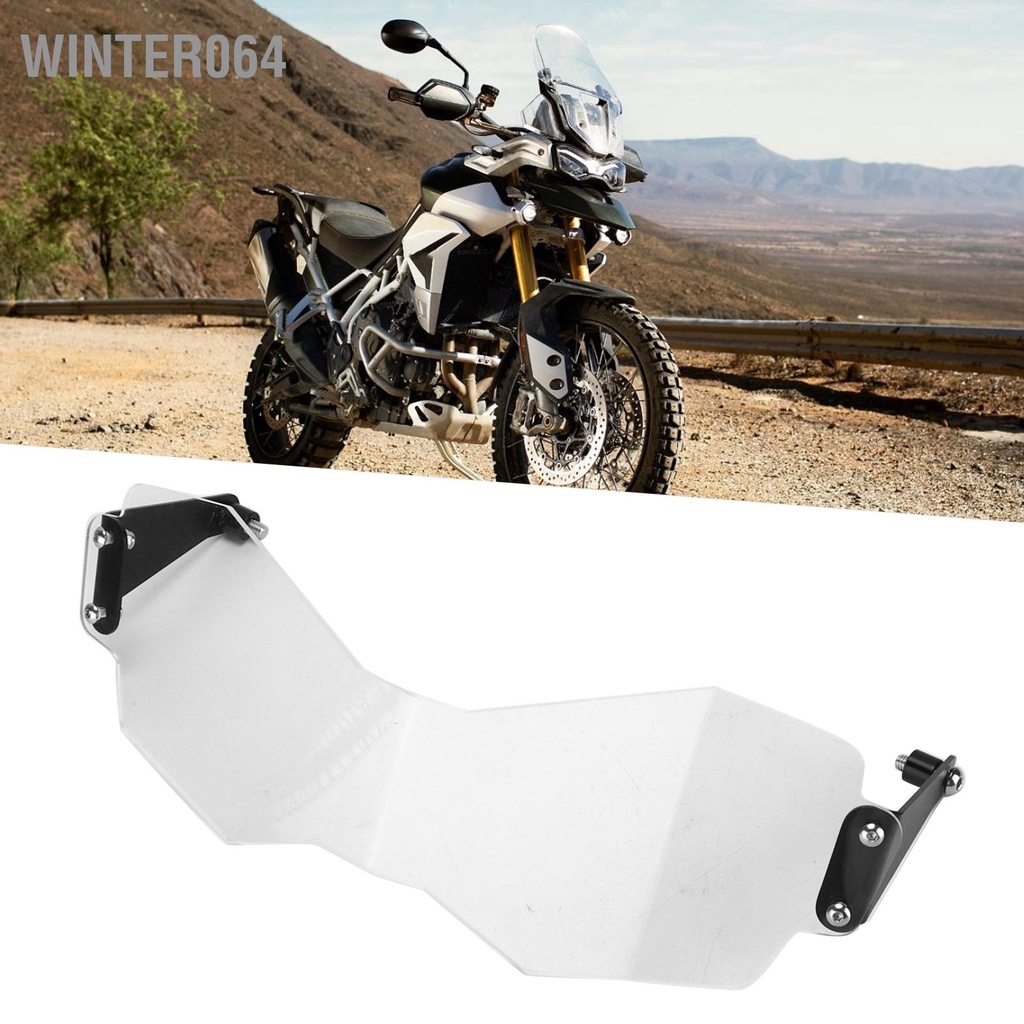 Winter064 Xe Máy Trước Đèn Pha Ống Kính Bảo Vệ Crashproof Trong Suốt Thay Thế Cho TRIUMPH Tiger 900 2020