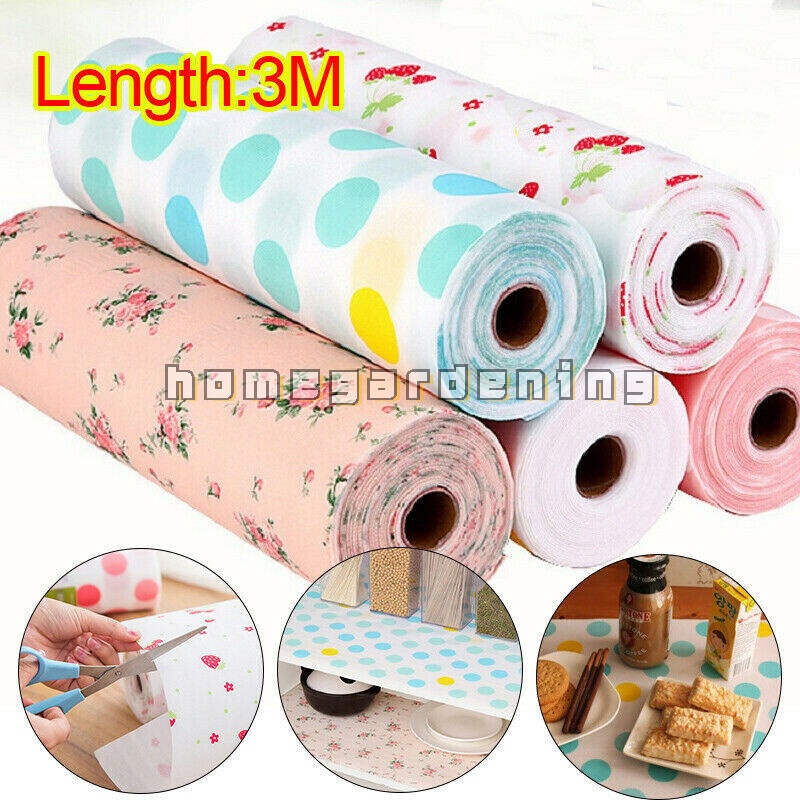 Cuộn Giấy Lót Ngăn Kéo Tủ Chống Nước Chống Bụi Chống Ẩm Chống Trượt 3M