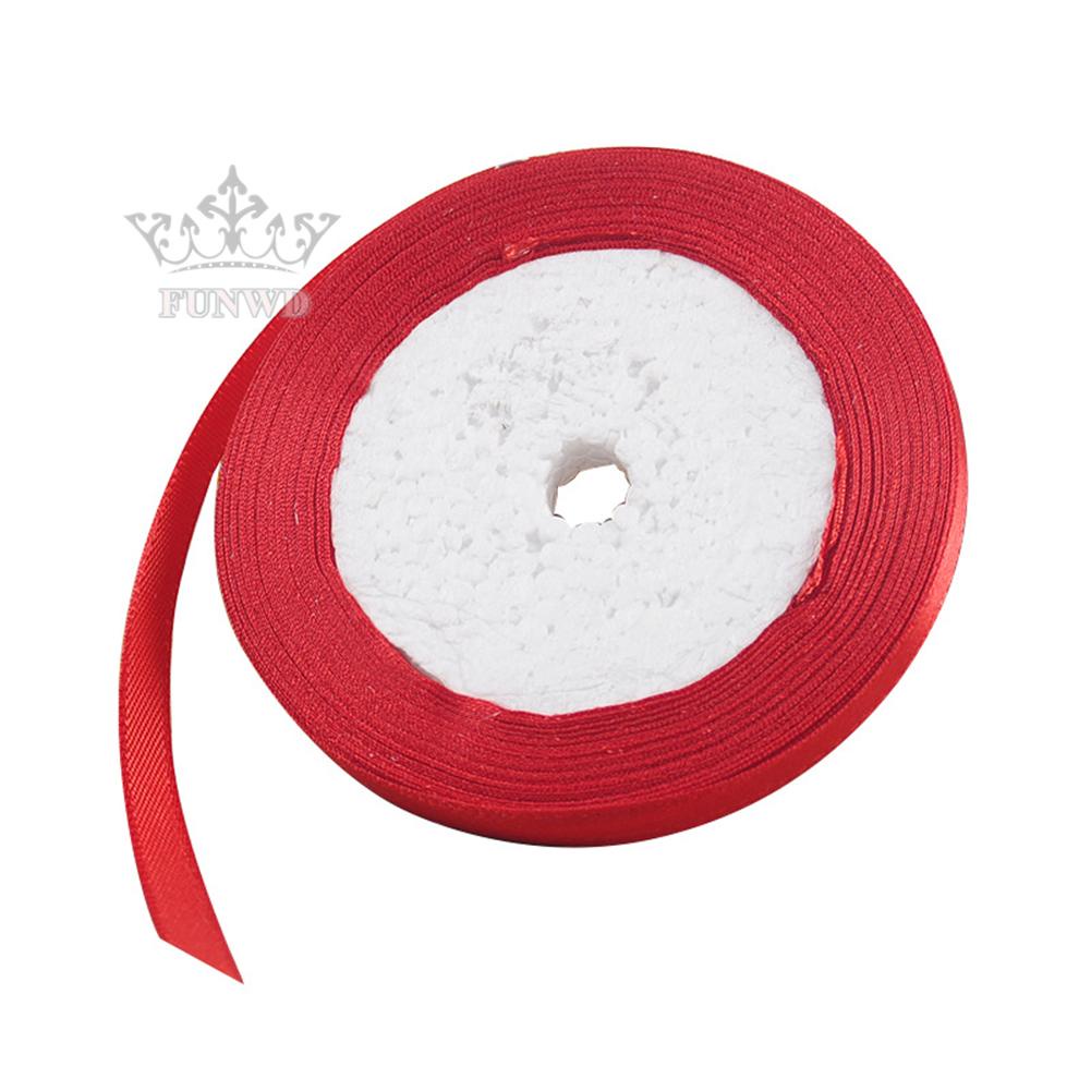 Cuộn Dây Ruy Băng Đỏ Rộng 22m Rộng 6 / 10 / 16 / 20mm Dùng Gói Quà Sinh Nhật / Đám Cưới