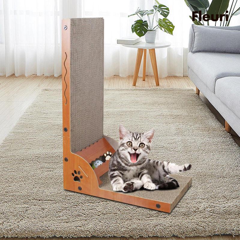 Thảm Cào Móng Kèm Bóng Đồ Chơi Bảo Vệ Đồ Nội Thất Cho Mèo