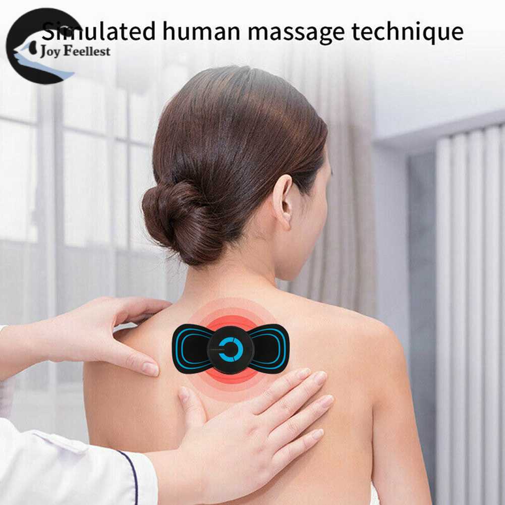Mini Electric Neck Back Massager EMS Cervical Massage Patch