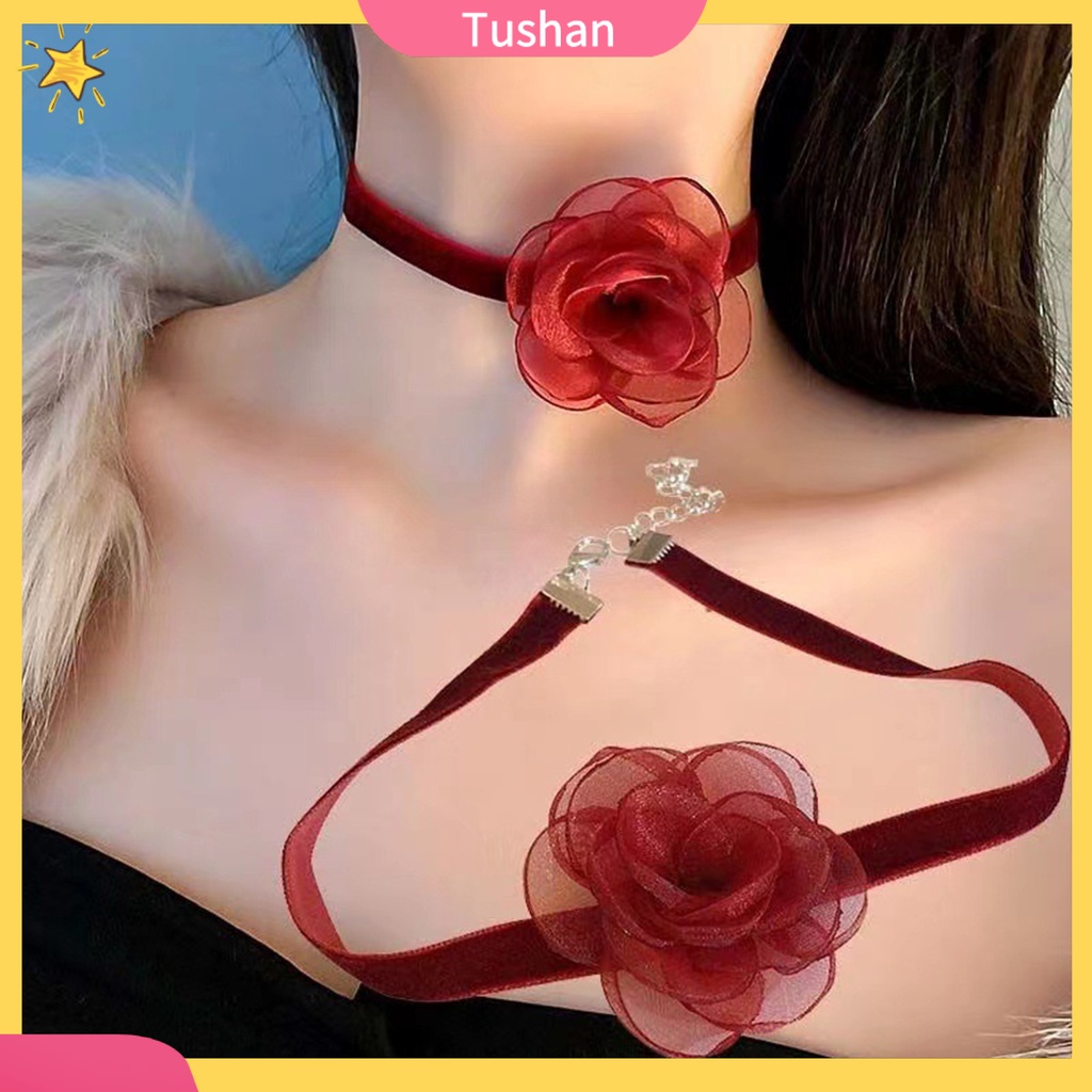 [Ts] Vòng Cổ Choker Ruy Băng Dài Siêu Dài Màu Trơn Có Khóa Tôm Hùm Điều Chỉnh Được Cho Nữ