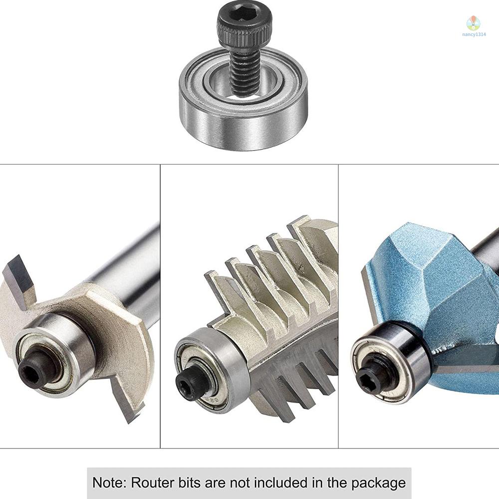 Bộ 25 Phụ Kiện Vòng Bi 3 / 16 '' Đường Kính Trong 3 / 8 '' OD 1 / 8 '' #Ốc Vít 5-40X1 / 4 '' Chuyên Dụng Chất Lượng