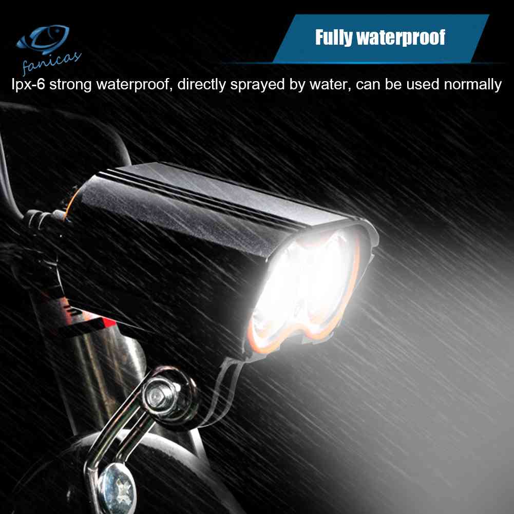 Đèn Pha LED 2T6 800LM 5V-48V Chống Thấm Nước Cho Xe Đạp