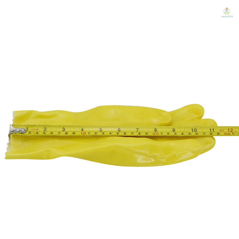 Găng Tay Làm Việc Bảo Vệ An Toàn Bằng PVC Chống Mòn Chống Thấm Nước Cho Nam Và Nữ