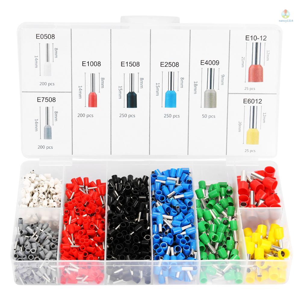 Hộp 1200 Đầu Nối Dây Điện Cách Điện Kèm Hộp Đựng