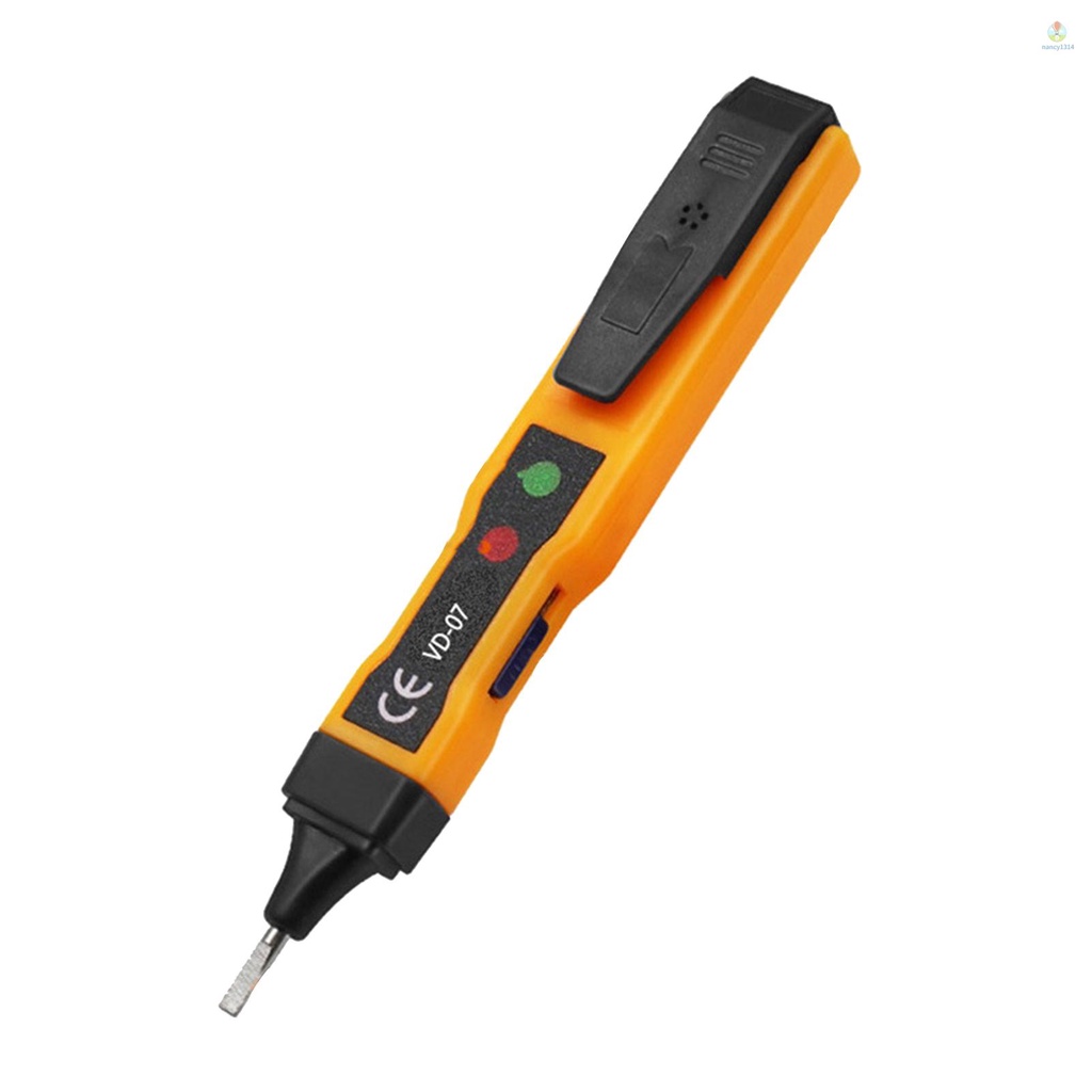 Bút Thử Điện An Ninh NCV AC 70-250V DC 250V Không Tiếp Xúc Có Đèn Báo Động Kép Zero / Live