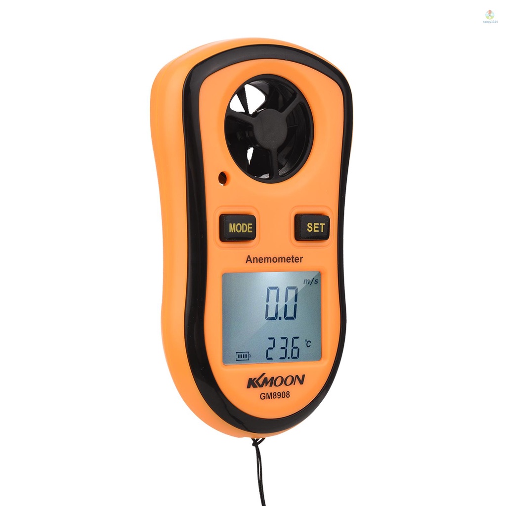 Thiết Bị Đo Tốc Độ Gió Kỹ Thuật Số KKmoon GM8908 Có Màn Hình LCD