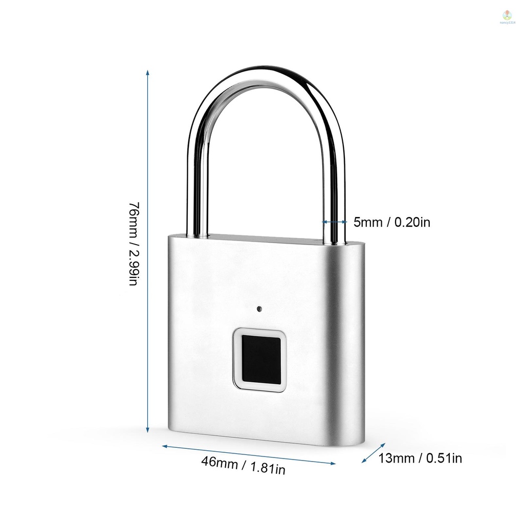 Ổ Khóa Vân Tay Thông Minh Chống Trộm IP56 Chống Thấm Nước IP56