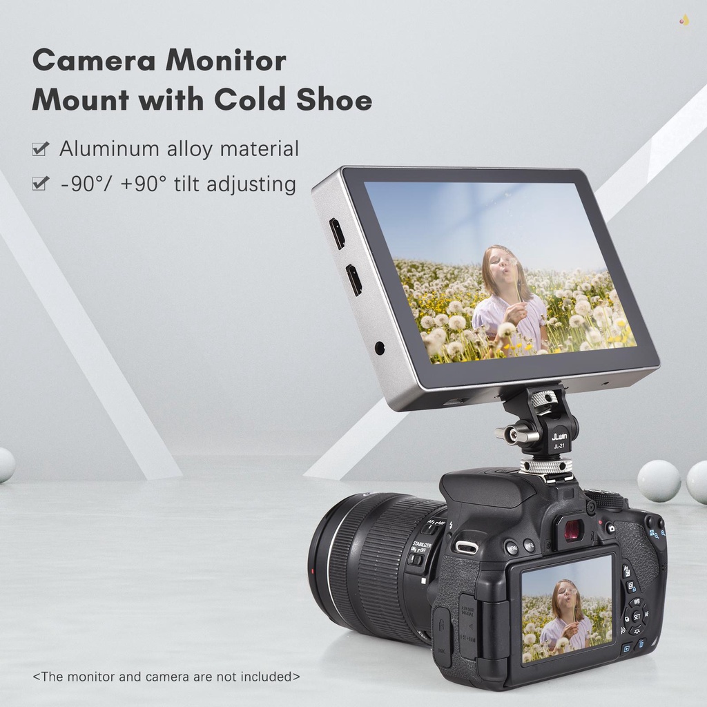 Giá Đỡ Màn Hình Máy Ảnh 5 Inch &amp; 7 Inch Bằng Hợp Kim Nhôm 1 / 4 Inch Có Thể Điều Chỉnh