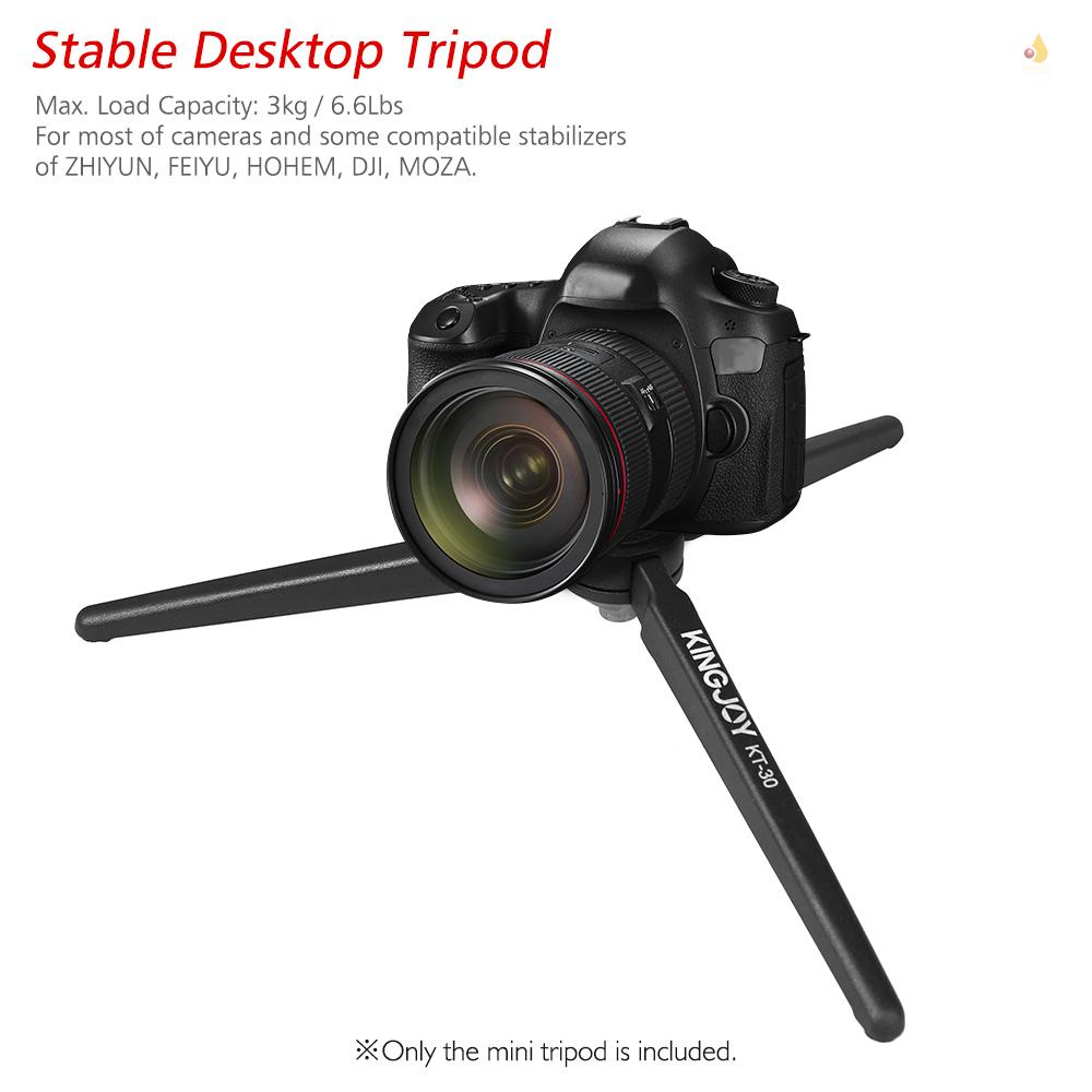 Giá Đỡ Ba Chân Mini Di Động Bằng Hợp Kim Nhôm Ổn Định Kèm Ốc Vít 1 / 4 Inch Cho Máy Quay DSLR