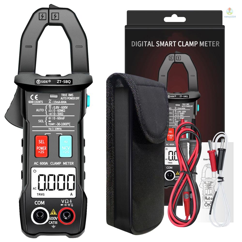 Kẹp Đo Điện Trở BSIDE ZT-5Bkq 6000 NCV Kỹ Thuật Số Độ Chính Xác Cao Có Chức Năng Đo Điện Trở DC / AC