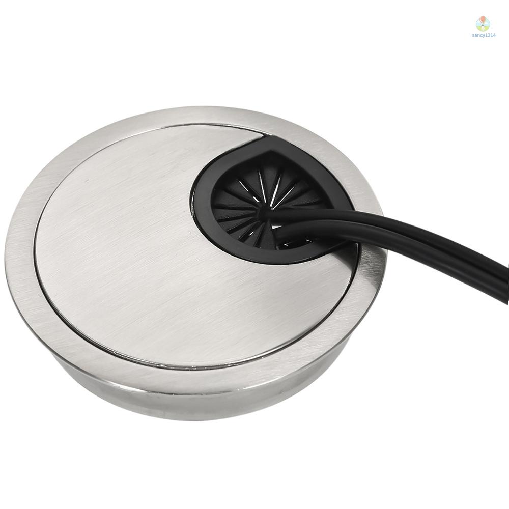 Vòng Đệm Dây Cáp 60mm Bằng Hợp Kim Kẽm Tiện Dụng Cho Văn Phòng