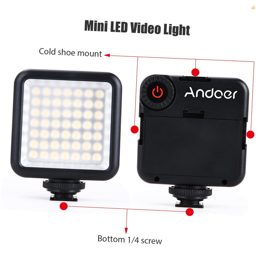 Bộ Dụng Cụ Giá Đỡ Điện Thoại Thông Minh Kèm 3 Đèn LED Mini Và Micro Chống Sốc