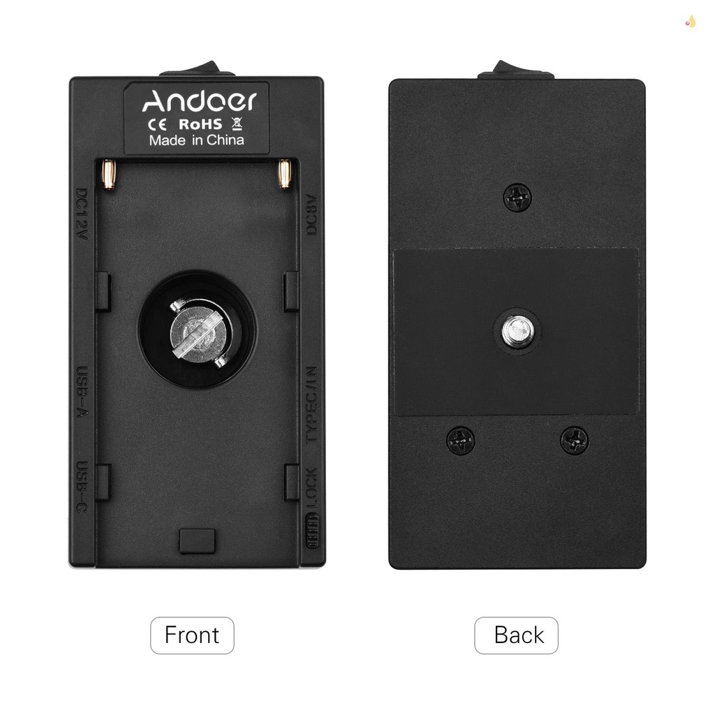 Khay Đựng Pin Andoer NP-F970 F750 Giao Diện USB Kép + Pin NP-W126 Cho Máy Ảnh Fuji X-A1 / X-A2 / X-A3 / X-E1 / X-E2 / X-M1 / X-Pro / X-