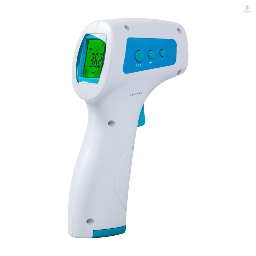 Nhiệt Kế Hồng Ngoại Đo Trán Không Tiếp Xúc Với Chức Năng Ghi Nhớ Màu Sắc Chính Xác + / 0.2°C/0.4°F