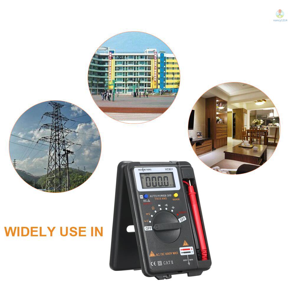 Vạn Năng Kế Kỹ Thuật Số Mini Cầm Tay VC921 Đa Năng 4000 Count AC / DC