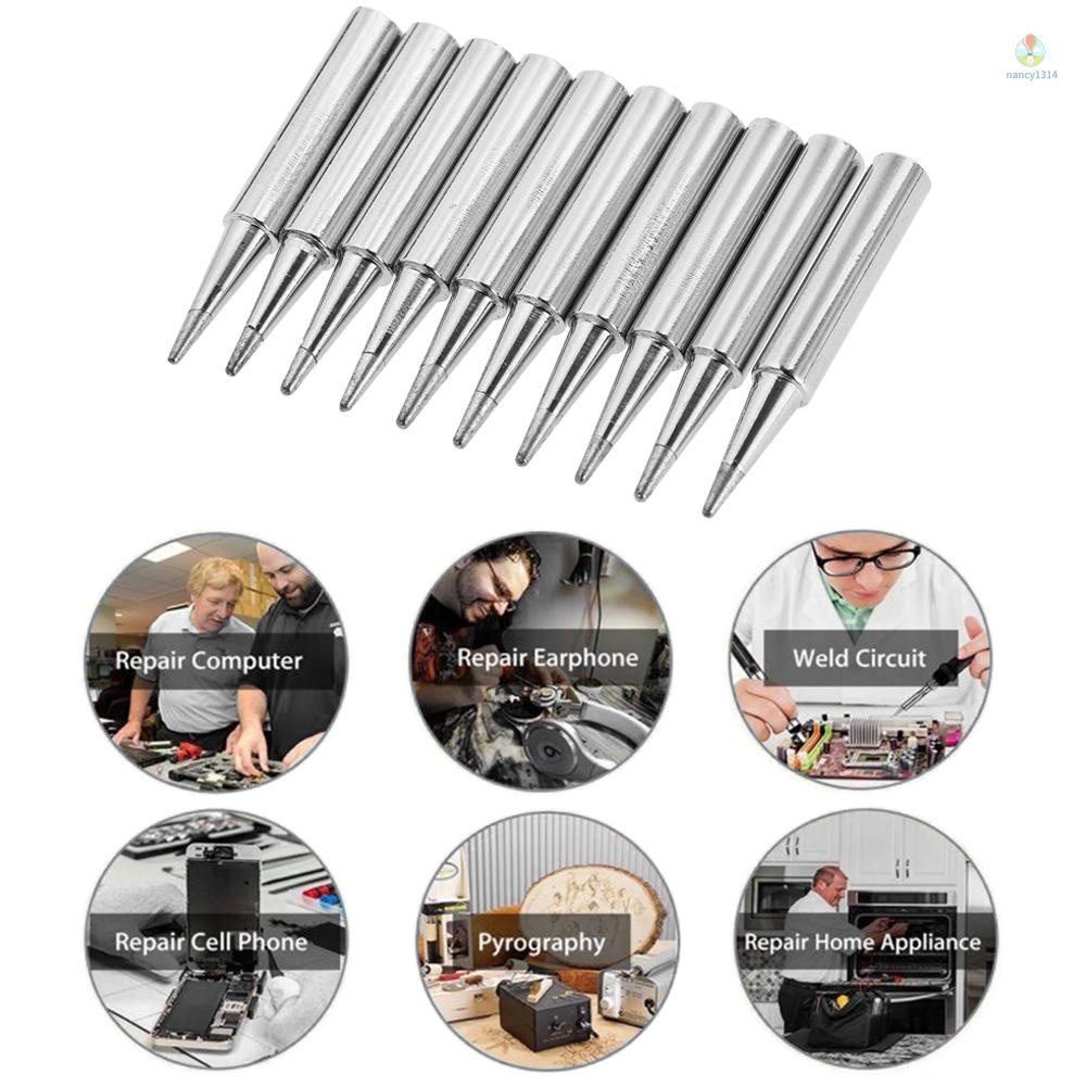 Set 10 Đầu Mũi Hàn 900M-T-B Cho Hakko 936 907