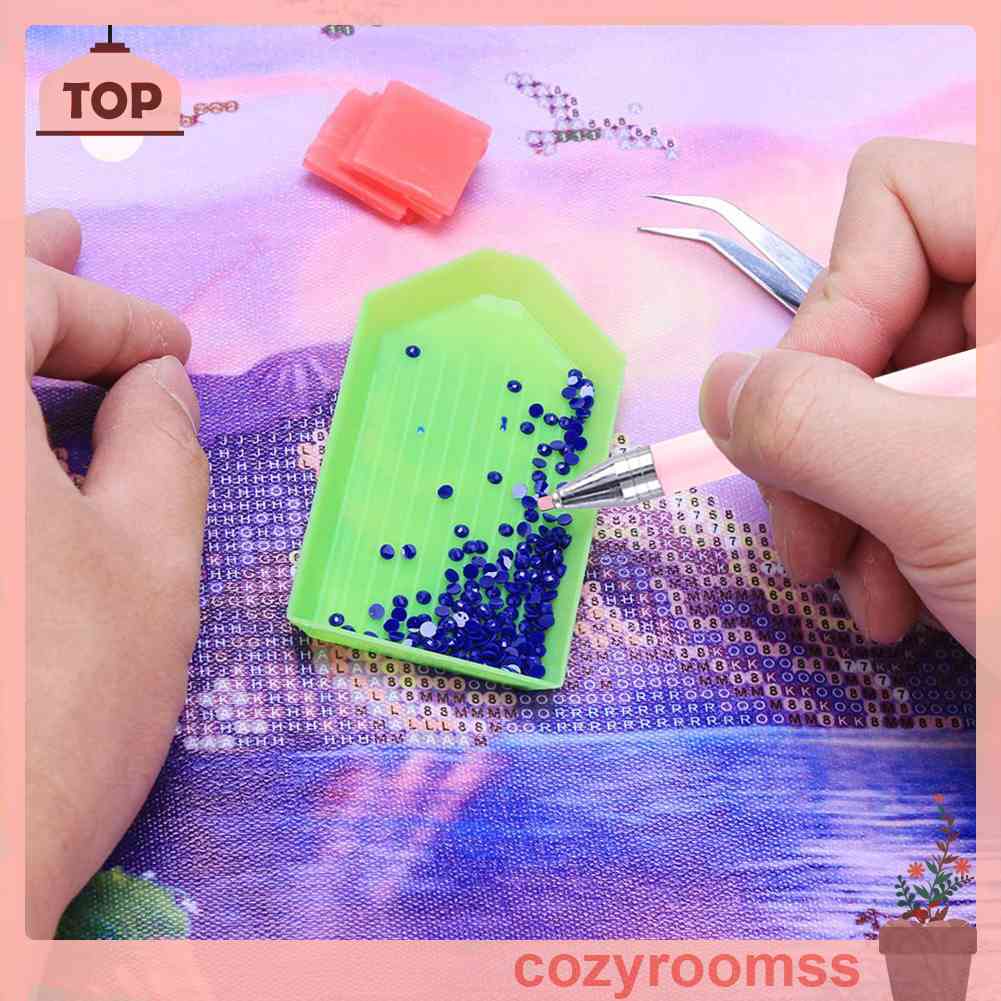 Bộ Dụng Cụ Làm Tranh Đính Đá Thủ Công Gồm Bút Khoan Vuông / Tròn / Bút