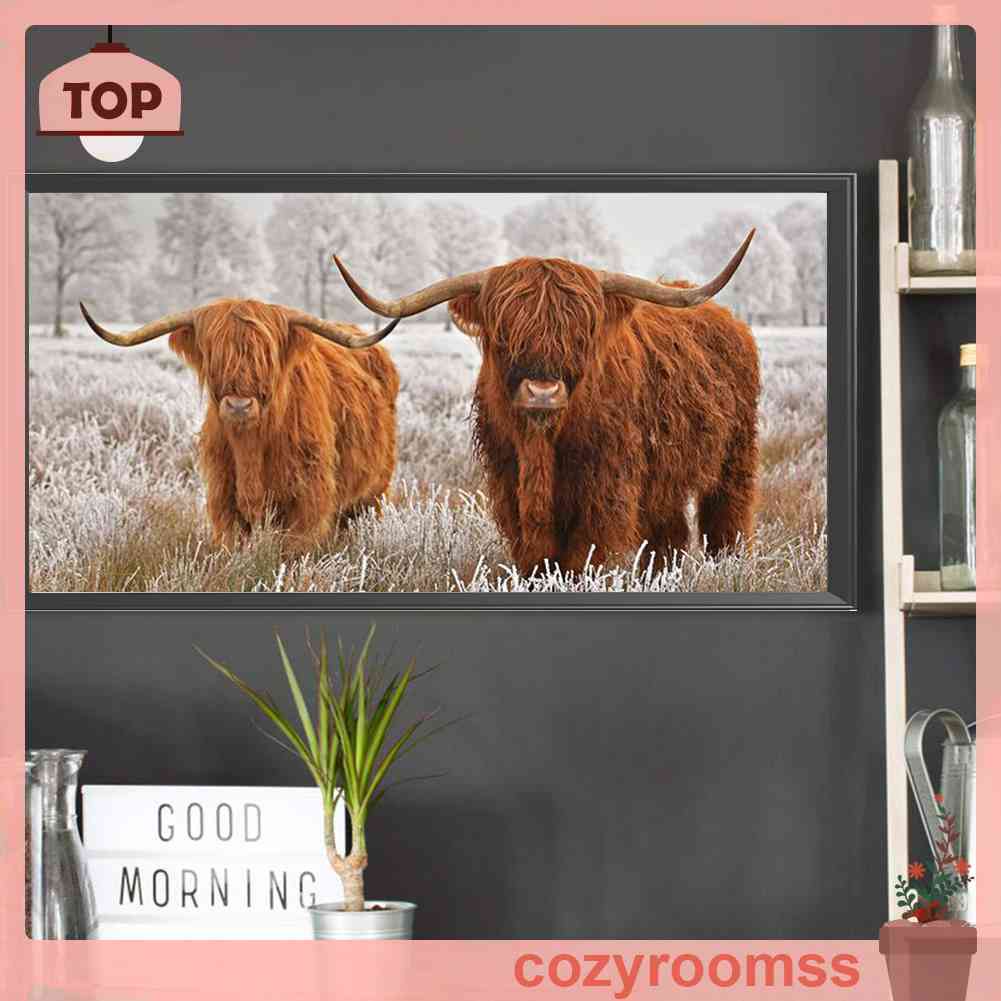 Tranh Đính Đá Kim Cương Toàn Bộ 5D DIY Hình Vẽ Động Vật