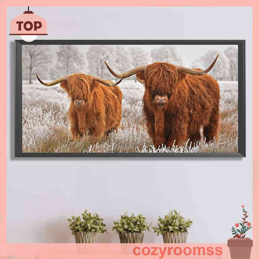 Tranh Đính Đá Kim Cương Toàn Bộ 5D DIY Hình Vẽ Động Vật