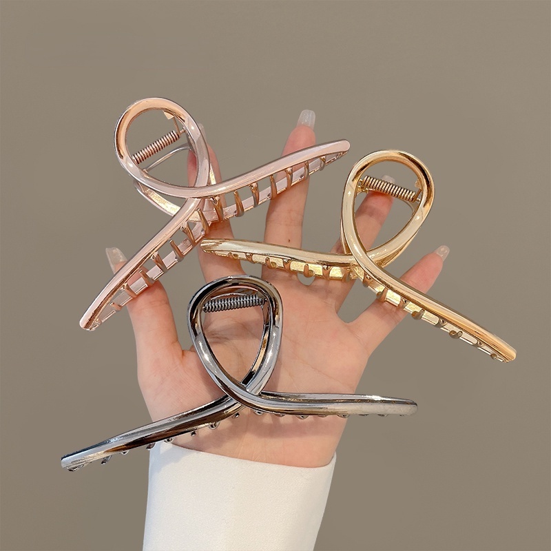 Kẹp Tóc Kim Loại Phong Cách Hàn Quốc Thời Trang