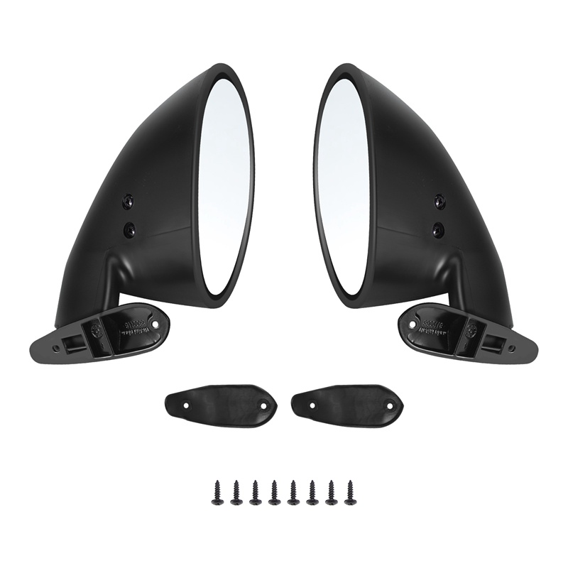 Gương Chiếu Hậu Màu Đen Nhám Phong Cách California Cổ Điển Cho Xe Hơi