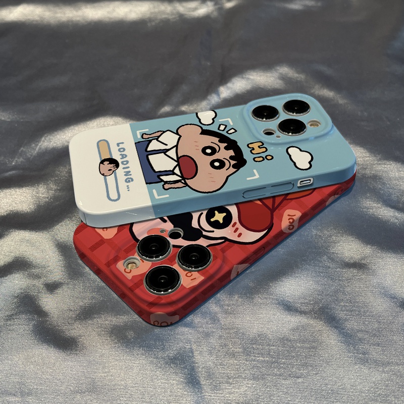 Ốp Điện Thoại Cứng Siêu Mỏng Chống Sốc Hình Cậu Bé Bút Chì 5DVQ Cho Iphone 8p11max 1314Pro7 12