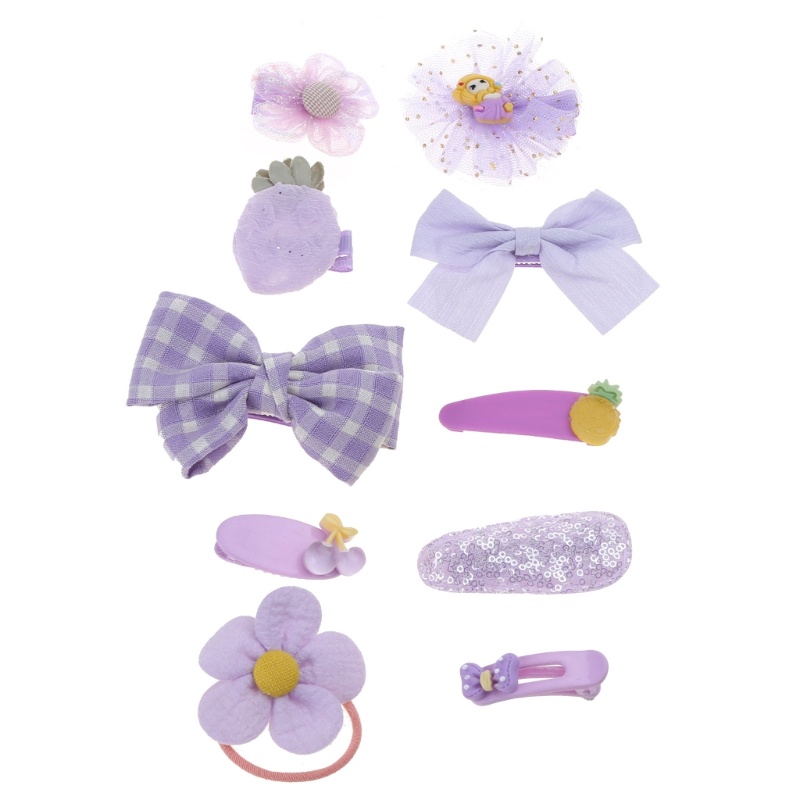 Set 10 Kẹp Tóc Công Chúa Dễ Thương Chống Trượt Cho Bé Gái