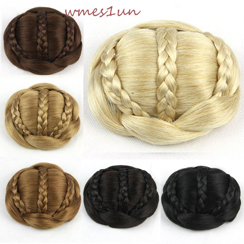 Búi Tóc Giả Màu Đen 15H Phong Cách Vintage Dành Cho Cô Dâu