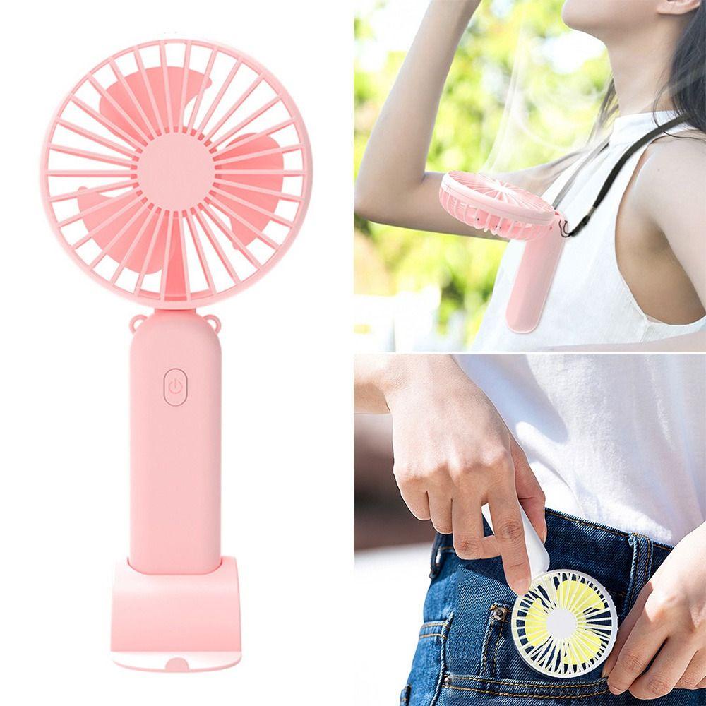 JONYE Quạt Mini Cầm Tay Gấp Gọn Ba Tốc Độ Gió