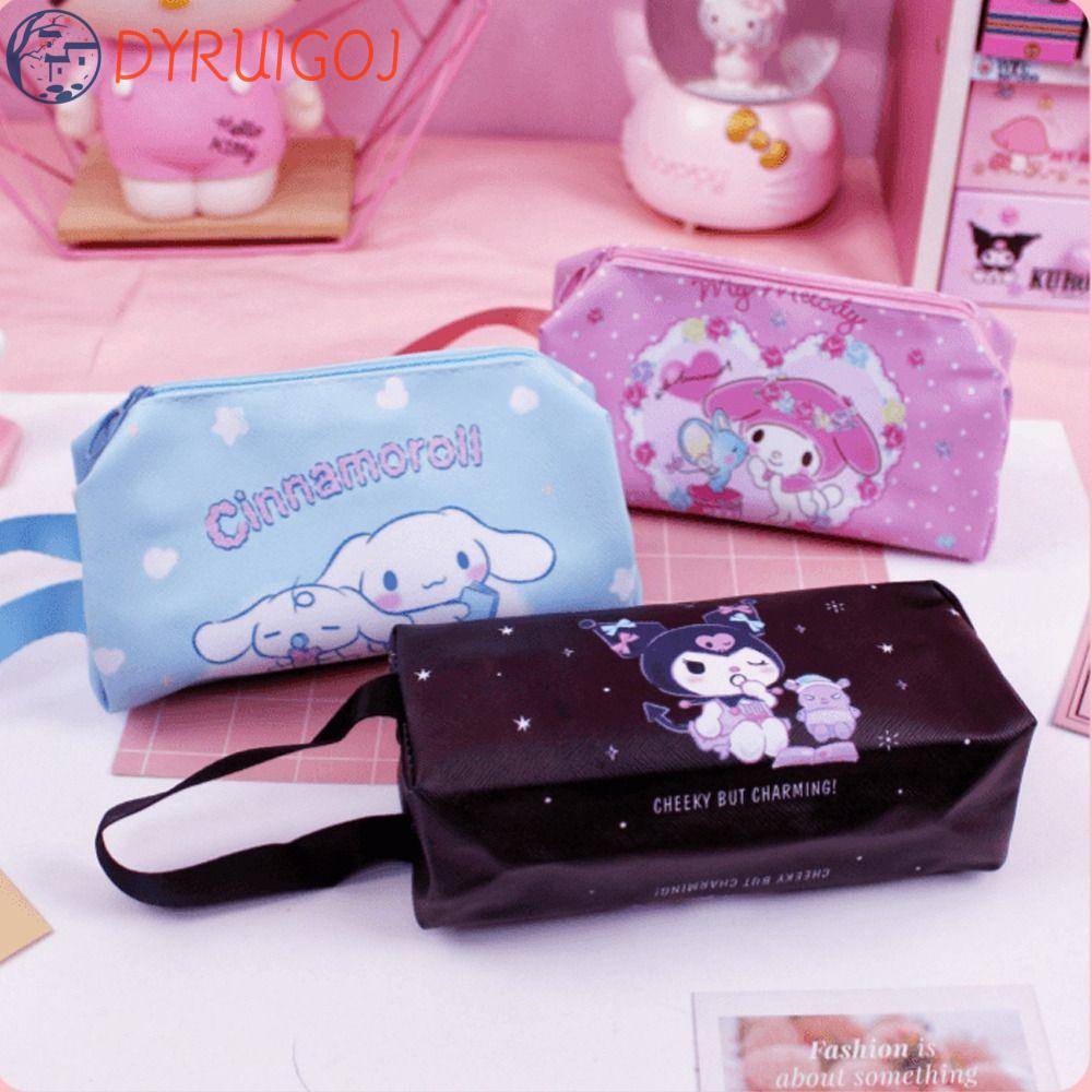 Túi Đựng Mỹ Phẩm Da PU Chống Thấm Nước Hình Melody Cinnamoroll Dễ Thương