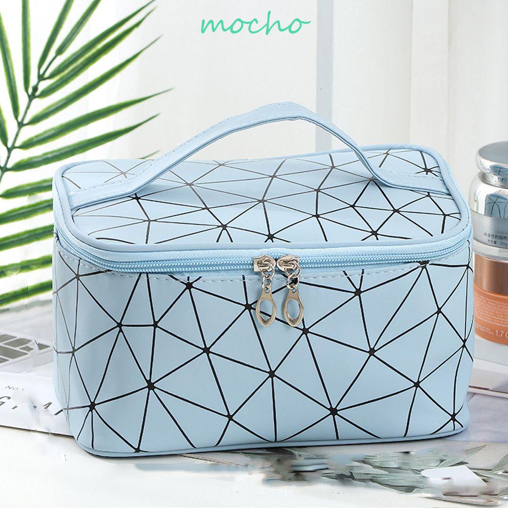 Túi Đựng Mỹ Phẩm Bằng Nylon Chống Thấm Nước Màu Trơn Thời Trang