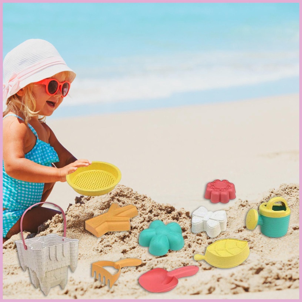 Bộ 10 Món Đồ Chơi Xúc Cát Bãi Biển Vui Nhộn Cho Bé