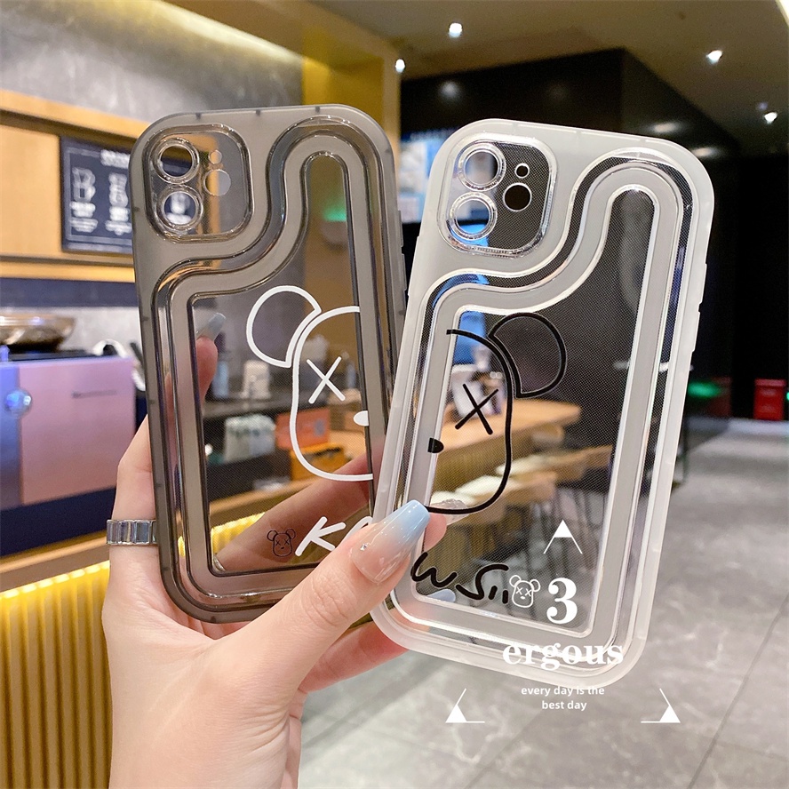 Ốp Điện Thoại TPU Mềm In Hình KAWS Đơn Giản Cho iPhone 14 13 12 11 Pro Max 7 8 Plus SE2020 X XR Xs Max