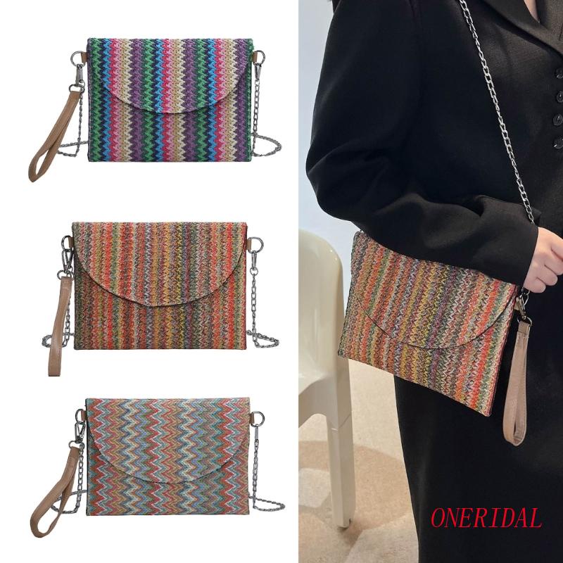 Túi Đeo Chéo Dệt Kim Phong Cách Retro Thời Trang Dành Cho Nữ