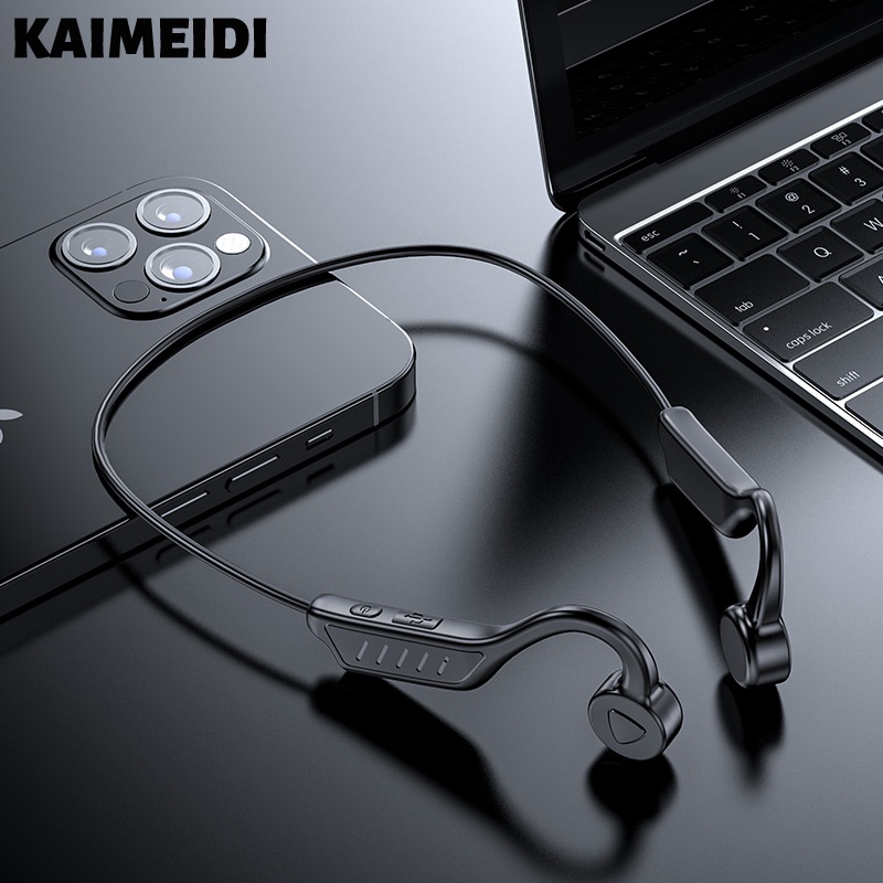 Tai Nghe Bluetooth Không Dây Kaimeidi Đeo Cổ Phong Cách Thể Thao