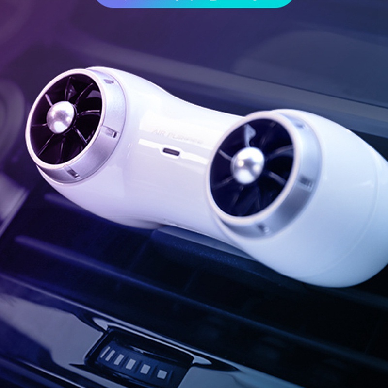 Máy Lọc Không Khí Ion Âm Loại C Mini Di Động Tiện Dụng Cho Xe Hơi