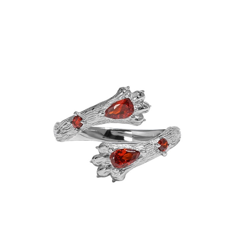 Nhẫn Hở Hình Chân Mèo Phong Cách Hip Hop Punk Cổ Điển Cá Tính